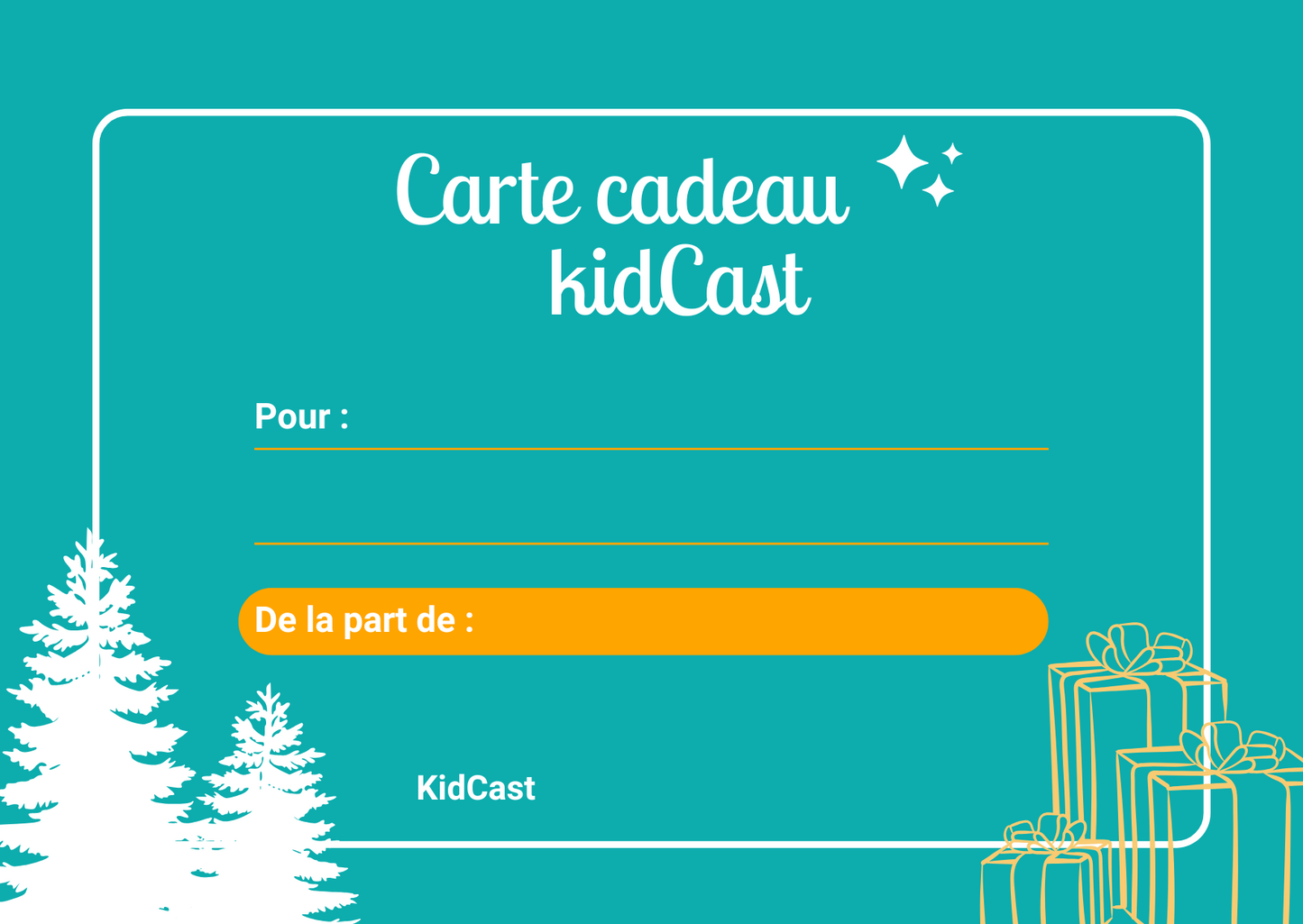 Carte-Cadeau KidCast